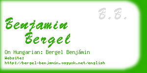 benjamin bergel business card